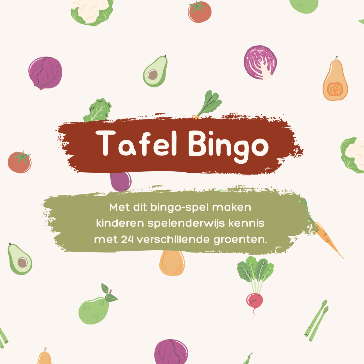 Tafel Bingo - Groenten editie