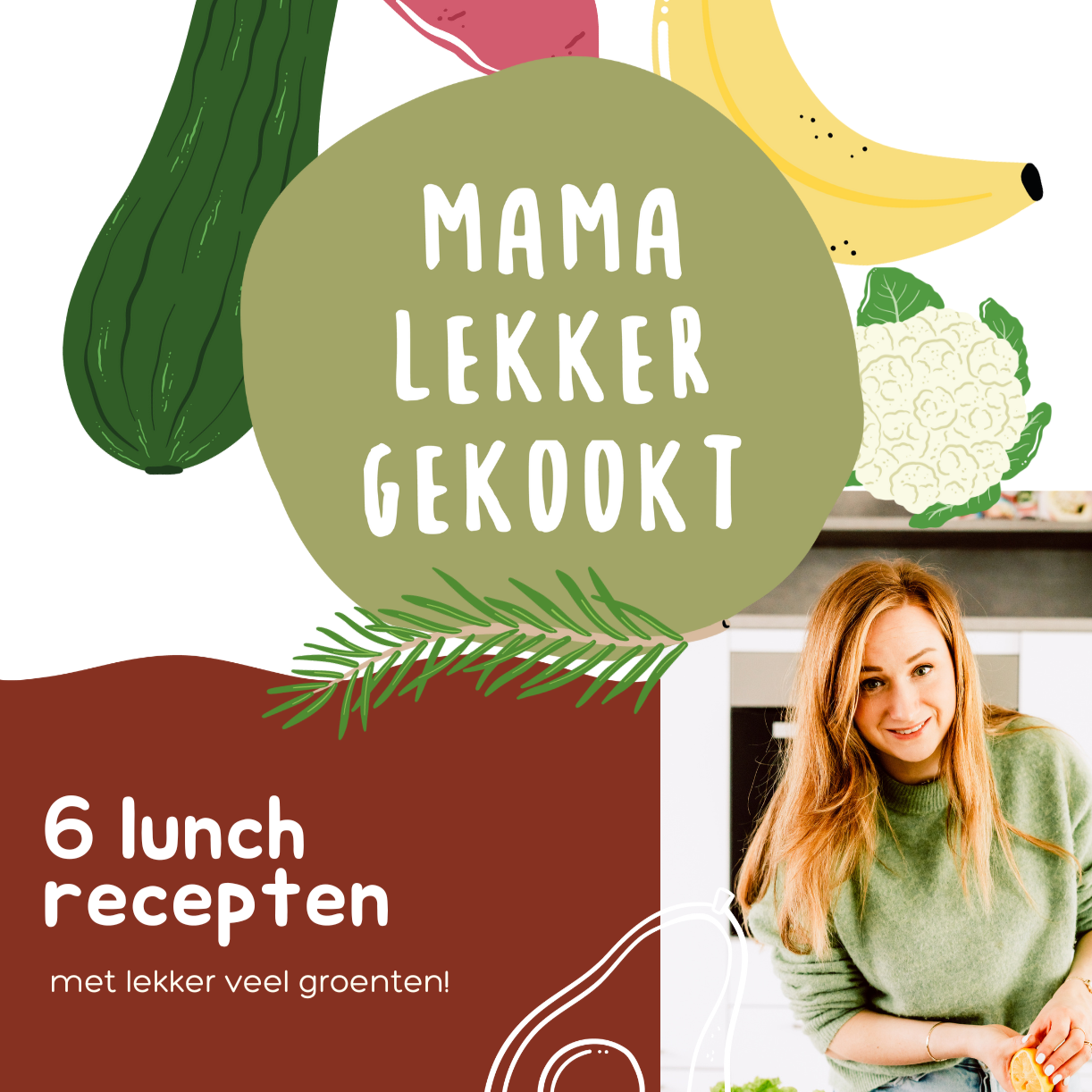 E-boek '6 lunch recepten' Mama Lekker Gekookt